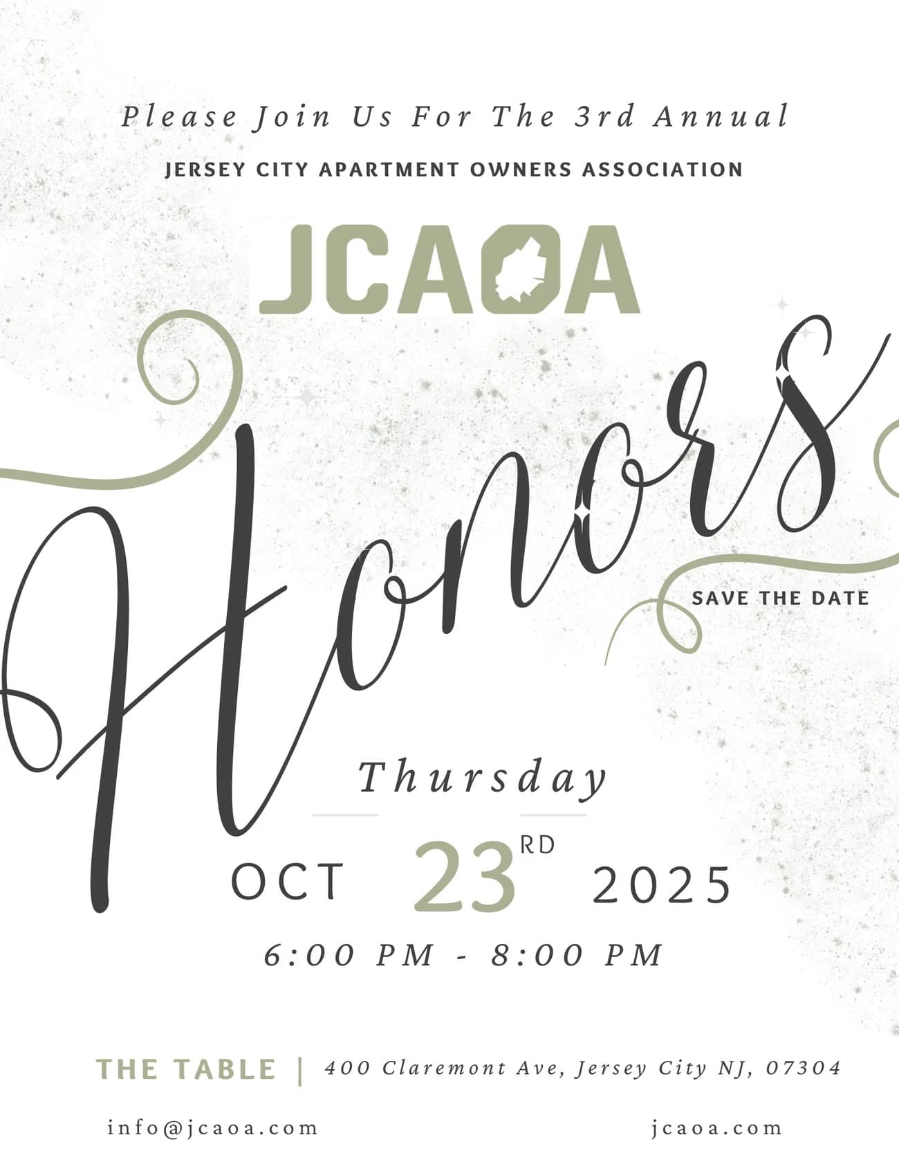 3rd Annual JCAOA Honors Invite